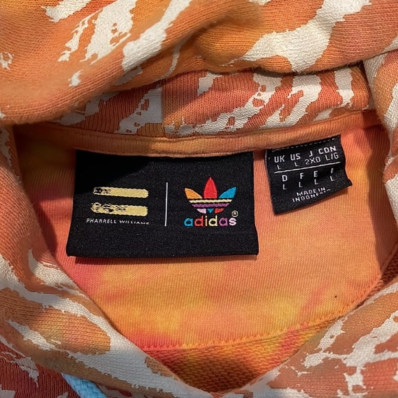 Men’s Adidas x Pharrell Williams Hu Long Sleeve Hoodie Sweatshirt Large - Picture 11 of 14